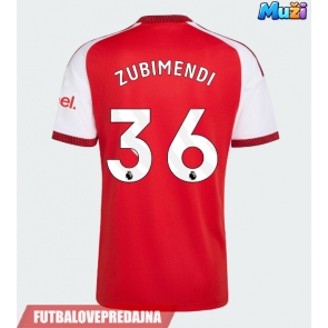 Lacne Muži Futbalové dres Arsenal Martin Zubimendi #36 2026-27 Krátky Rukáv - Domáci